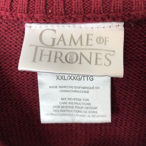 Game of Thrones Men's I Drink And I Know Things Crew Neck Sweater Size XXL - Picture 3 of 6